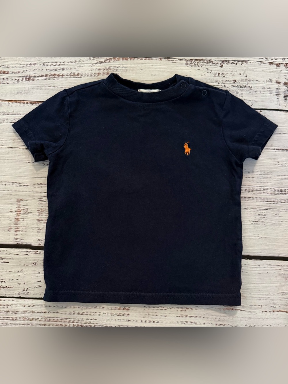 Ralph Lauren Navy Orange T-shirt 12m